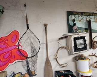 Fishing Net and Paddle