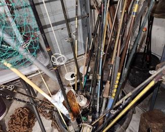 Still working on this area - Lots of Fishing Poles