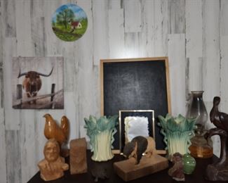 Wood Carvings he did - Decor