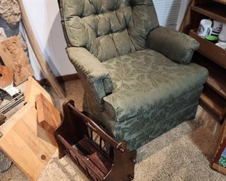 Swivel Chair - Magazine Rack