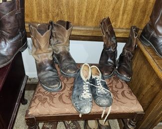 Cowboy Boots on Stool