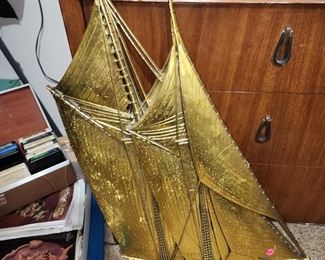 Midcentury Sailboat Wall Decor