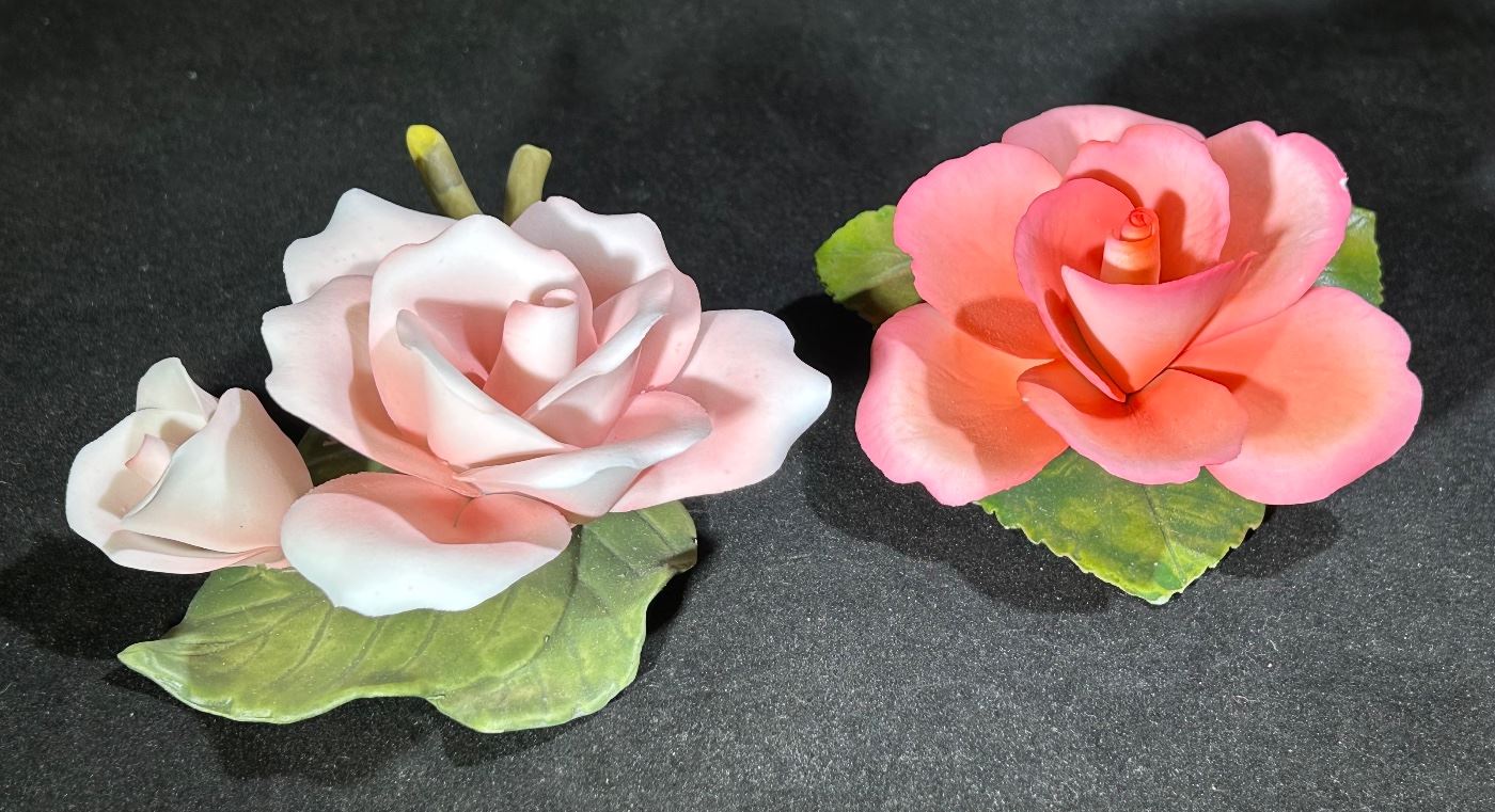 Gorgeous bisque vintage roses