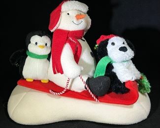 Plush animated Christmas decorations