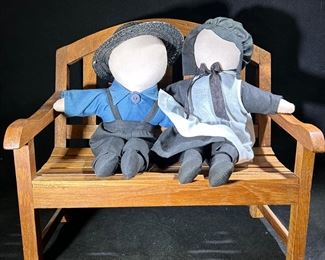 Amish plush dolls