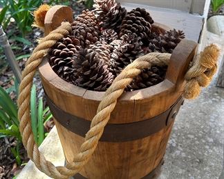 Bucket o’ pinecones