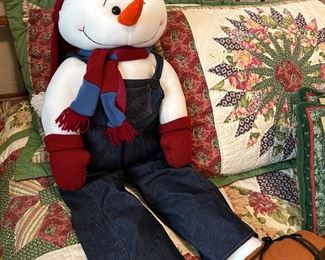 Plush snowman