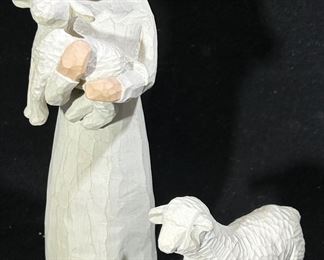 Willow Tree shepherd & sheep