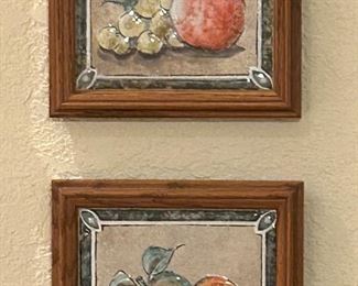 Premier Gallery glistening fruit trivets/wall art