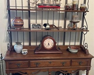 Wood/iron bakers rack