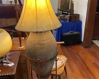 acient urn lamp