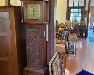 mid 1800s grand father clock
