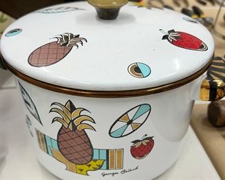 Georges Briard enamelware closeup