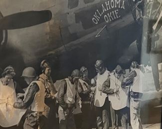 Framed military photos