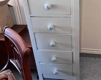 Painted distressed tall dresser