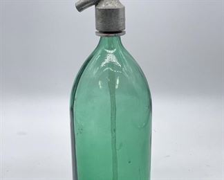Vintage Green Seltzer Bottle