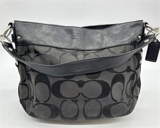 Black Coach Logo Purse