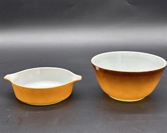 Old Orchard by Pyrex Round Casserole & Mixing Bowl
