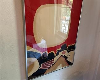 Mid century signed and numbered lithograph