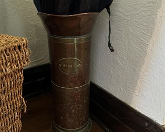 Copper umbrella stand