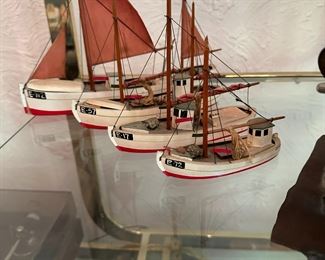 Fleet of Danish fishing boats