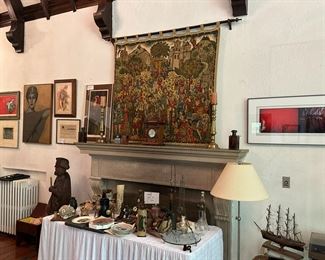 German quilted tapestry