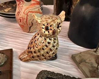 Owl votive