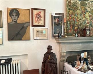 Vintage art from listed artists