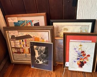 Various framed art