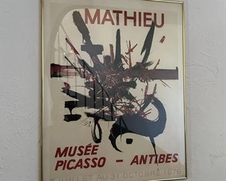 Vintage art exhibit poster