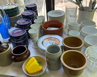 Pots and dishware