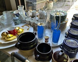 Pots and dishware