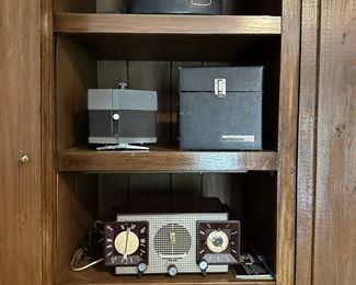 Vintage radios and camera equipment