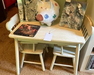 Large ceramic piggy bank, kid's furniture