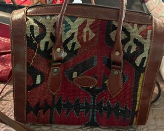 Vintage kilim handbag