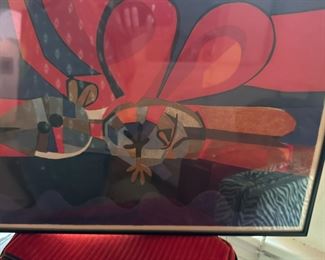 Abstract signed and numbered print Garcia-Llort