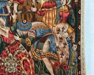 Closeup of cotton tapestry