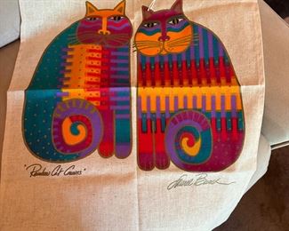 Vintage cat wall hanging
