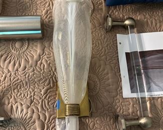 Art glass wall sconce
