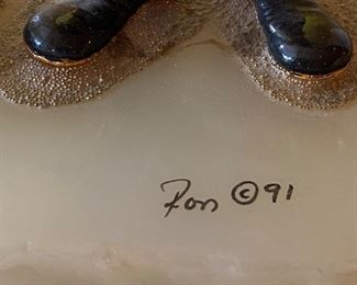 1991 Ron Lee Clown, Emmett Kelly "God Bless America"