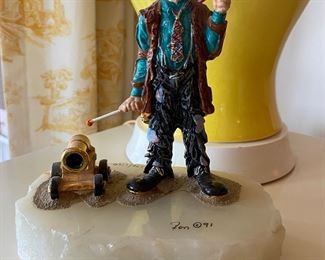 1991 Ron Lee Clown, Emmett Kelly "God Bless America"