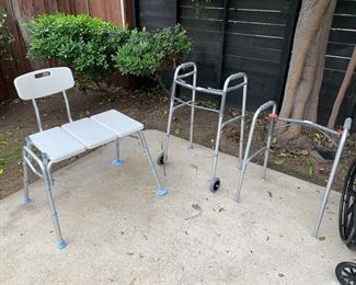 Medical Equipment: Walkers, Shower Chair