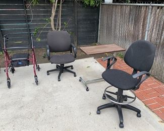 Medical Equipment: Walker and  Office Chairs 