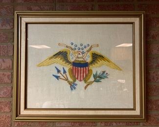 Eagle Hand Stitching Artwork
