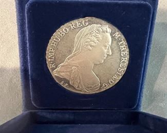 1780 Austria Hungry Thaler Silver coin 