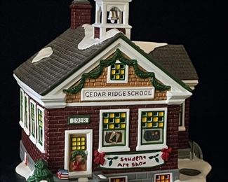 Cedar Ridge School, The Original Snow Village, Department 56