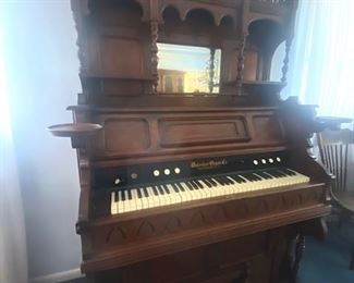 Gothic Antique Walnut Waterloo Pump Organ