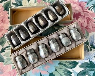 Vintage Miniature Sterling Salt & Pepper Shakers