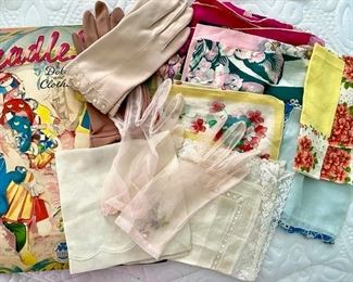 Vintage Hankies and Gloves