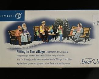 Sitting in the Village, Department 56